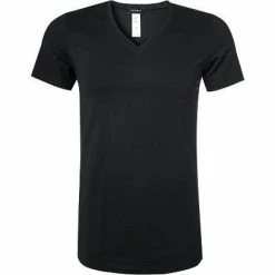Bestpreis 🌟 HANRO 👕 Shirt V-Neck Cotton Superior 07 3089/0199 T-Shirt, Baumwolle, Schwarz, Black 😀