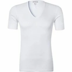 Top 10 🎉 HANRO 👚 Shirt V-Neck Cotton Pure 07 3665/0101 T-Shirt, Baumwolle, Weiß, White 🎉