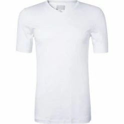 Coupon ⭐ HANRO 👕 Shirt V-Neck Sea Island Cotton 07 3173/0101 T-Shirt, Baumwolle, Weiß, White 🔔