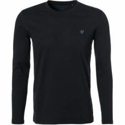 Billig 🤩 Marc O'Polo Longsleeve B21 2220 52022/895 Shaped Fit, Baumwolle, Nachtblau 🎉