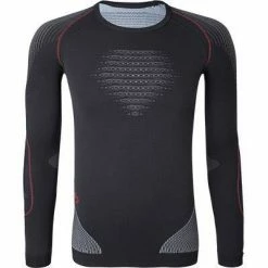 Angebote 🥰 UYN T-Shirt U100006/G974 Funktionsshirt, Mikrofaser, Dunkelgrau, Grau-weiß-rot 💯