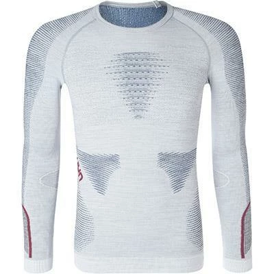 Schlussverkauf ✔️ UYN T-Shirt U100015/W351 Funktionsshirt, Mikrofaser, Weiß meliert, Weiß-blau-bordeaux ⭐ 1 Schlussverkauf ✔️ UYN T-Shirt U100015/W351 Funktionsshirt, Mikrofaser, Weiß meliert, Weiß-blau-bordeaux ⭐