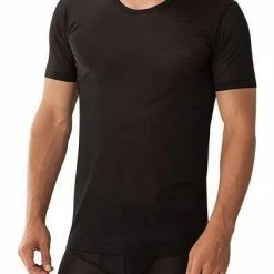 Top 10 🥰 Zimmerli Royal Classic 252 T-Shirt SS 252/8125/86 Baumwolle mercerisiert, Schwarz, Black 🤩