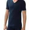 Schlussverkauf ⌛ Zimmerli Pure Comfort V-Shirt 172/1462/447 T-Shirt, Baumwoll-Stretch, Navy 🌟