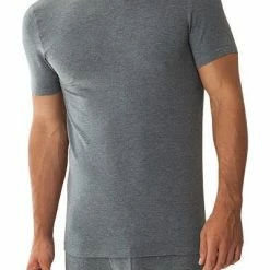 Auslauf ✨ Zimmerli Pureness 700 👕 Shirt SS 700/1341/51 T-Shirt, Micromodal OEKO-TEX, Grau meliert, Grey melange 👍