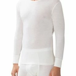 Am billigsten 🤩 Zimmerli Wool & Silk 710 👕 Shirt LS 710/1451/02 Longsleeve, Wolle-Seide, Ecru 😉