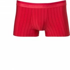 Großhandel 💯 HOM Chic Boxer Briefs 401336/00PA Trunk, Mikrofaser, Leuchtrot, Rot ✔️