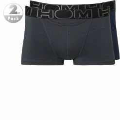 Am billigsten 😉 HOM Boxerlines Boxer Briefs 2er Pack 400405/V006 Trunks, Baumwoll-Stretch, Anthrazit-navy, Navy-anthrazit 🔔