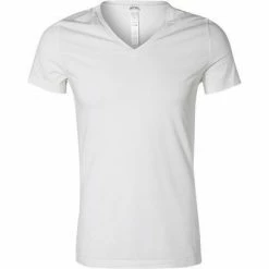 Schlussverkauf 👍 HOM Supreme Cotton T-Shirt 401331/0003 Baumwoll-Stretch, Weiß 🥰