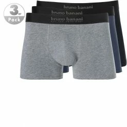 Blitzangebot ❤️ bruno banani Shorts 3erPack Energy 2201-2083/2753 Trunks, Baumwoll-Stretch, Schwarz-blau-grau, Schwarz-navy-grau 😍