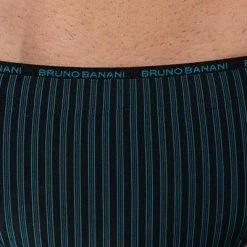 Blitzangebot ✨ bruno banani Sportslip Duality 2203-2072/0444 Mikrofaser, Schwarz-türkis gestreift, Schwarz-türkies 👏 -Wäsche Verkaufsladen 327935 norm2