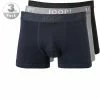 Aktion 🥰 JOOP! Boxer Shorts 3er Pack 30018463/960 Trunks, Baumwolle, Dunkelblau, Nachtblau-grau-schwarz 🤩
