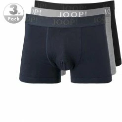 Aktion 🥰 JOOP! Boxer Shorts 3er Pack 30018463/960 Trunks, Baumwolle, Dunkelblau, Nachtblau-grau-schwarz 🤩
