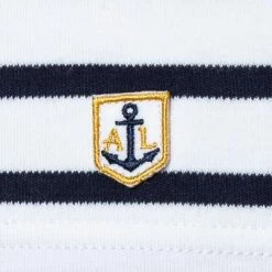 Bestpreis 👍 Armor lux T-Shirt 02297/400 Longsleeve, Regular Fit, Baumwolle, Weiß-marine gestreift, Weiß-marine ⌛ -Wäsche Verkaufsladen 330385 norm3