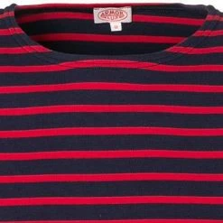 Top 10 ✔️ Armor lux T-Shirt 02297/455 Longsleeve, Regular Fit, Baumwolle, Dunkelblau-rot gestreift, Dunkelblau-dunkelrot ⌛ -Wäsche Verkaufsladen 330387 norm2