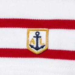 Budget 🥰 Armor lux T-Shirt 02297/320 Longsleeve, Regular Fit, Baumwolle, Rot-weiß gestreift, Weiß-dunkelrot 🔔 -Wäsche Verkaufsladen 330389 norm3