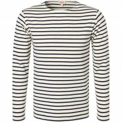 Angebote 🧨 Armor lux T-Shirt 02297/395 Longsleeve, Regular Fit, Baumwolle, Natur-dunkelblau gestreift, Natur-dunkelblau 🧨