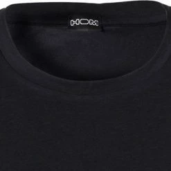 Am billigsten ❤️ HOM Supreme Cotton 👕 Shirt 401566/0004 Baumwoll-Stretch, Schwarz 😉 -Wäsche Verkaufsladen 330544 norm2
