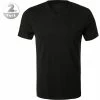 Am billigsten 🌟 JOOP! T-Shirt 2er Pack 30018464/001 Baumwoll-Stretch, Schwarz 😉