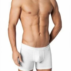 Aktion ✔️ Schiesser Long Life Cotton Cyclist 145137/100 Trunk, Baumwoll-Stretch, Weiß 👏