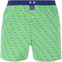 Coupon ✨ MC ALSON Boxer-Shorts 4139/grün-blau Boxershorts, Baumwolle, Grün-blau gemustert 🌟