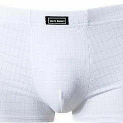 Blitzangebot 🔔 bruno banani Hipshorts Check Line 2202-2165/1612 Mikrofaser, Weiß 👏