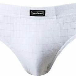 Angebote 🎁 bruno banani Sportslip Check Line 2203-2165/1612 Mikrofaser, Weiß 💯