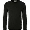 Billig 🥰 American Vintage Longsleeve MSON24G/anthracite ch. Baumwolle, Anthrazit meliert 🥰