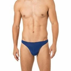 Blitzangebot 🎁 bruno banani String Indian Ocean 2203-2206/0193 Mikrofaser, Dunkelblau 💯