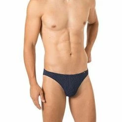 Bestes Angebot ⌛ HOM Comfort Micro Briefs Max 401912/00RA Slip, Mikrofaser, Dunkelblau gemustert, Navy ⌛
