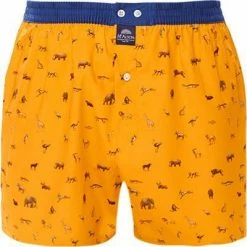 Großhandel ❤️ MC ALSON Boxer-Shorts 4201/orange-blau Boxershorts, Baumwolle, Orange-blau gemustert 👏