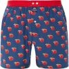 Budget 😉 MC ALSON Boxer-Shorts 4229/blau-rot Boxershorts, Baumwolle, Blau-rot gemustert ✨