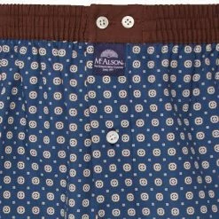 Aktion 👍 MC ALSON Boxer-Shorts 4237/blau-braun Boxershorts, Baumwolle, Blau-braun gemustert ✨ -Wäsche Verkaufsladen 353711 norm2