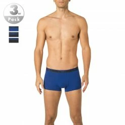 Top 10 ❤️ EMPORIO ARMANI Trunks 3er Pack 111357/0A715/70735 Baumwoll-Stretch, Blau-navy 🌟
