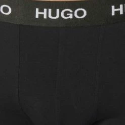 Budget 😍 HUGO Trunks 3er Pack 50435463/001 Baumwolle, Schwarz , Schwarz 😀 -Wäsche Verkaufsladen 355476 norm2