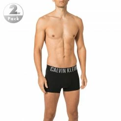 Beste Bewertungen von 😀 Calvin Klein Underwear Calvin Klein COTTON STRECH 2er Pack NB2602A/UB1 Trunks, Baumwoll-Stretch, Schwarz 🤩