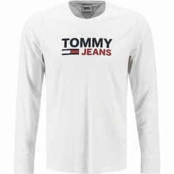 Beste Bewertungen von 🤩 TOMMY 👖 JEANS Longsleeve DM0DM09487/YBR Bio Baumwolle, Weiß ⌛