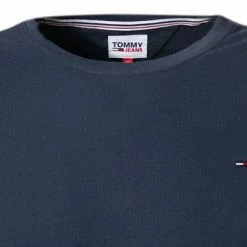 Neu 👍 TOMMY 👖 JEANS T-Shirt DM0DM04409/002 Longsleeve, Bio Baumwolle, Dunkkelblau, Dunkelblau 🔔 -Wäsche Verkaufsladen 360077 norm2