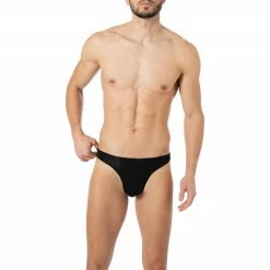 Schlussverkauf 😀 bruno banani String Frozen 2203-2269/0007 Mikrofaser, Schwarz 👏