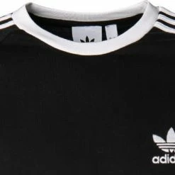 Schlussverkauf ✔️ adidas ORIGINALS 3-Stripes Ls black GN3478 Longsleeve, Baumwolle, Schwarz 👏 -Wäsche Verkaufsladen 360885 norm2