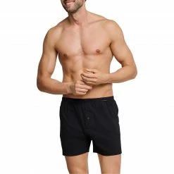 Besorgen 😍 Schiesser Boxershorts 2er Pack 174002/000 Baumwolle, Schwarz 🎉