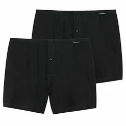 Besorgen 😍 Schiesser Boxershorts 2er Pack 174002/000 Baumwolle, Schwarz 🎉 -Wäsche Verkaufsladen 362238 norm4