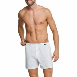 Am billigsten 🔔 Schiesser Boxershorts 2er Pack 174002/908 Baumwolle, Weiß-nachtblau, Schwarz-blau 🥰