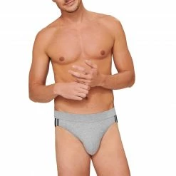 Brandneu 😉 Schiesser Rio-Slips 3er Pack 173815/202 Baumwoll-Stretch, Grau meliert, Grau ⌛