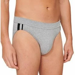 Brandneu 😉 Schiesser Rio-Slips 3er Pack 173815/202 Baumwoll-Stretch, Grau meliert, Grau ⌛ -Wäsche Verkaufsladen 362265 norm2