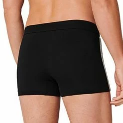Am billigsten 😀 Schiesser Shorts 3er Pack 173816/000 Trunks, Baumwoll-Stretch, Schwarz 🔥 -Wäsche Verkaufsladen 362277 norm3