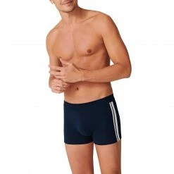 Bester Verkauf ⭐ Schiesser Shorts 3er Pack 173816/803 Trunks, Baumwoll-Stretch, Dunkelblau 🎉
