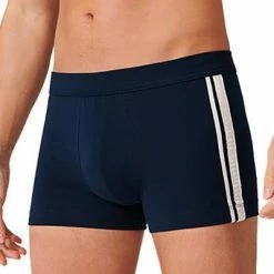 Bester Verkauf 😀 Schiesser Shorts 3er Pack 173816/904 Trunks, Baumwoll-Stretch, Schwarz-blau, Multicolor 🎉 -Wäsche Verkaufsladen 362281 norm2