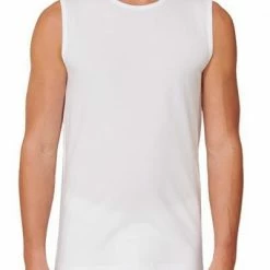 Neu ⭐ Schiesser Tank Top 2er Pack 173980/100 Tanktops, Baumwoll-Stretch, Weiß 💯 -Wäsche Verkaufsladen 362283 norm2