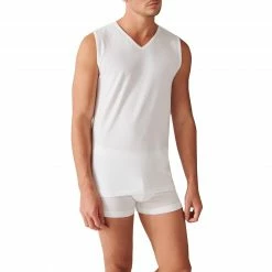 Coupon ⌛ Schiesser Tank Top 2er Pack 173981/100 Tanktops, Baumwoll-Stretch, Weiß 🎁